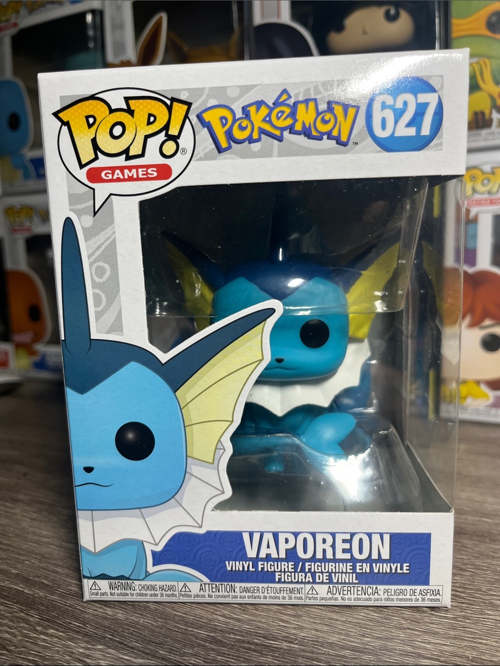 Funko Vaporeon Pop! Vinyl Figure - Blue & Yellow